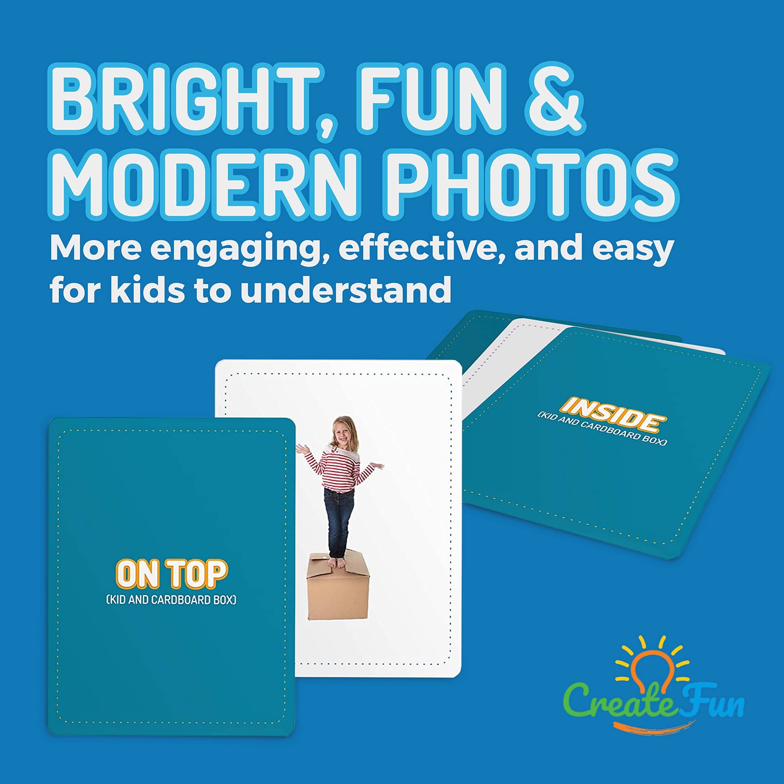 Createfun 300 Vocabulary Builder Flash Cards Vol 2 Photo Cards Learning