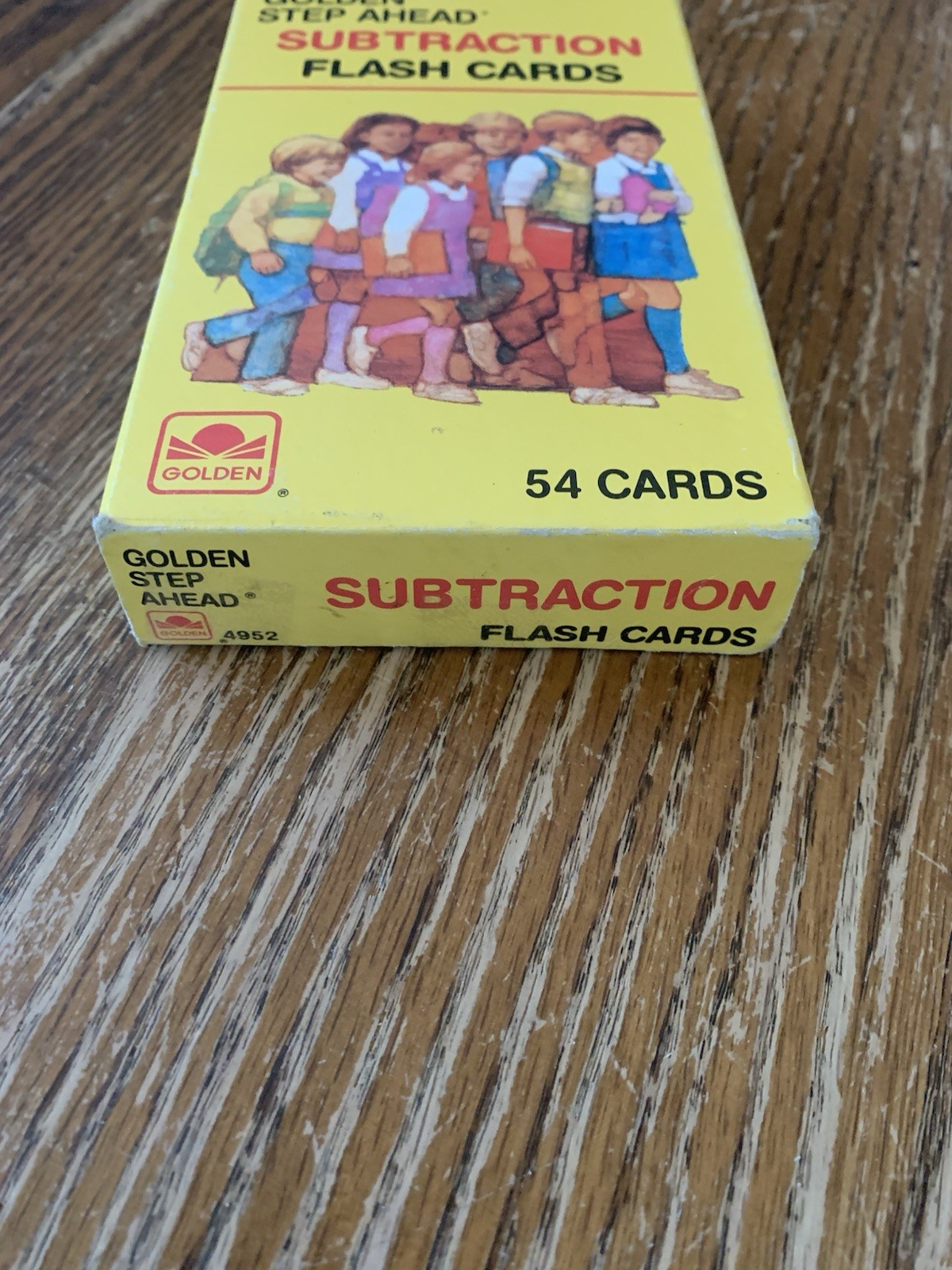 New Old Stock Vintage 1984 subtractionFlash Cards Golden Step Ahead