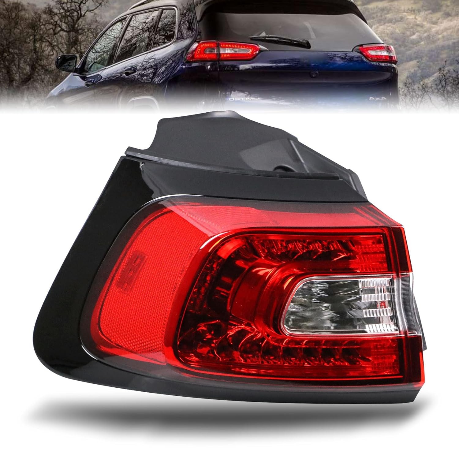 2014-2018 Jeep Cherokee Rear Tail Light Assembly Outer Compatible Compatible