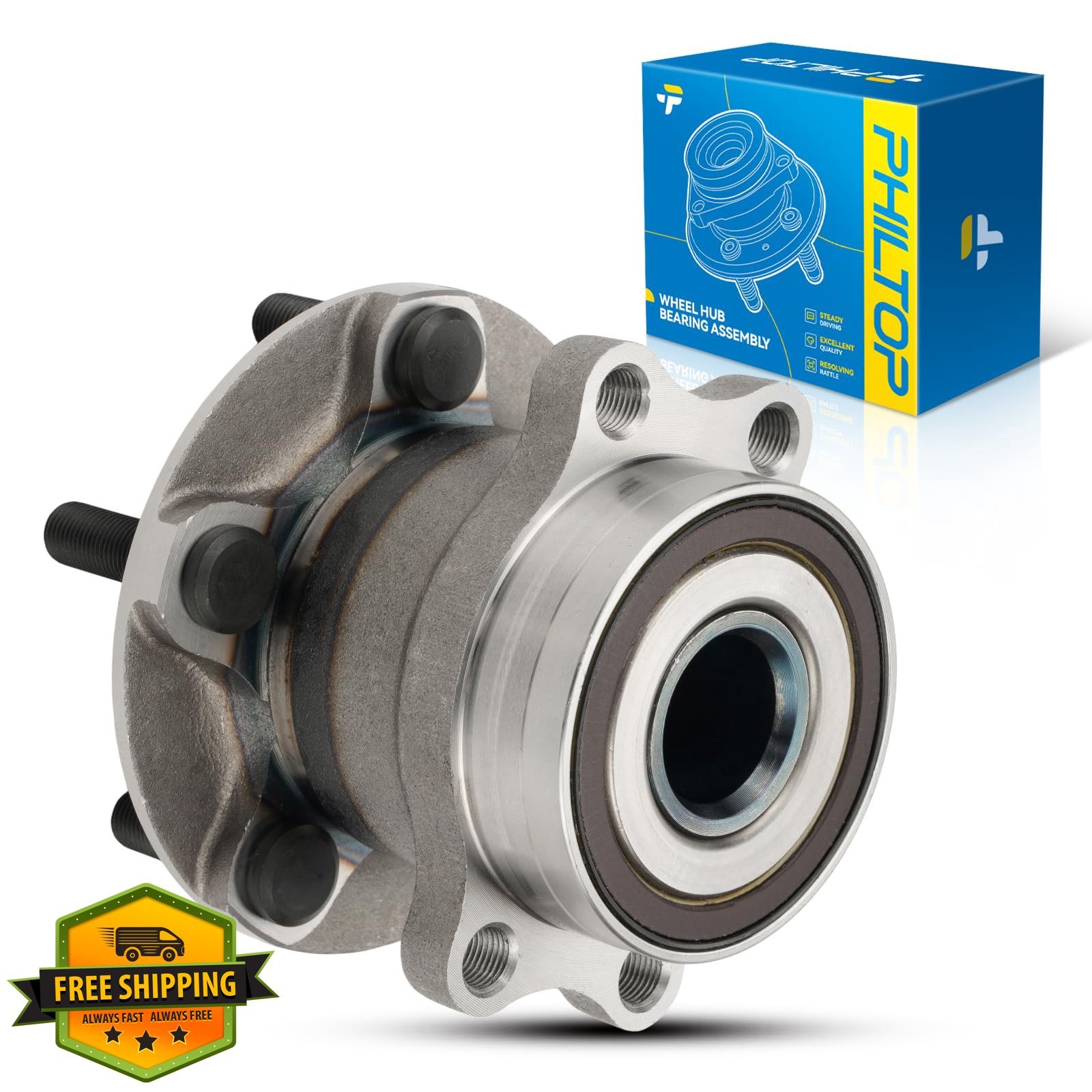 PHILTOP Rear Wheel Hub Bearing for Subaru Crosstrek 16-20, Forester 14-18