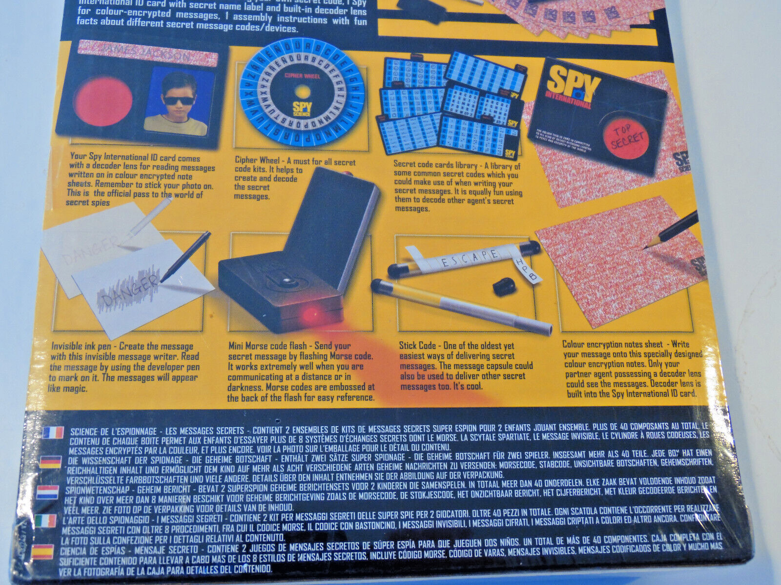 Spy Science Secret Spy Message Kit for 2 children playing together Code Decode