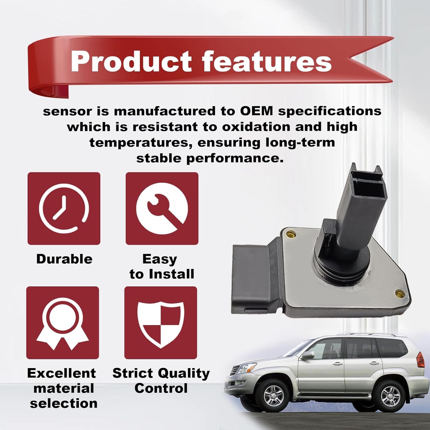 22204-0C010 Mass Air Flow Sensor MAF Sensor Compatible with Toyota 1998-2000