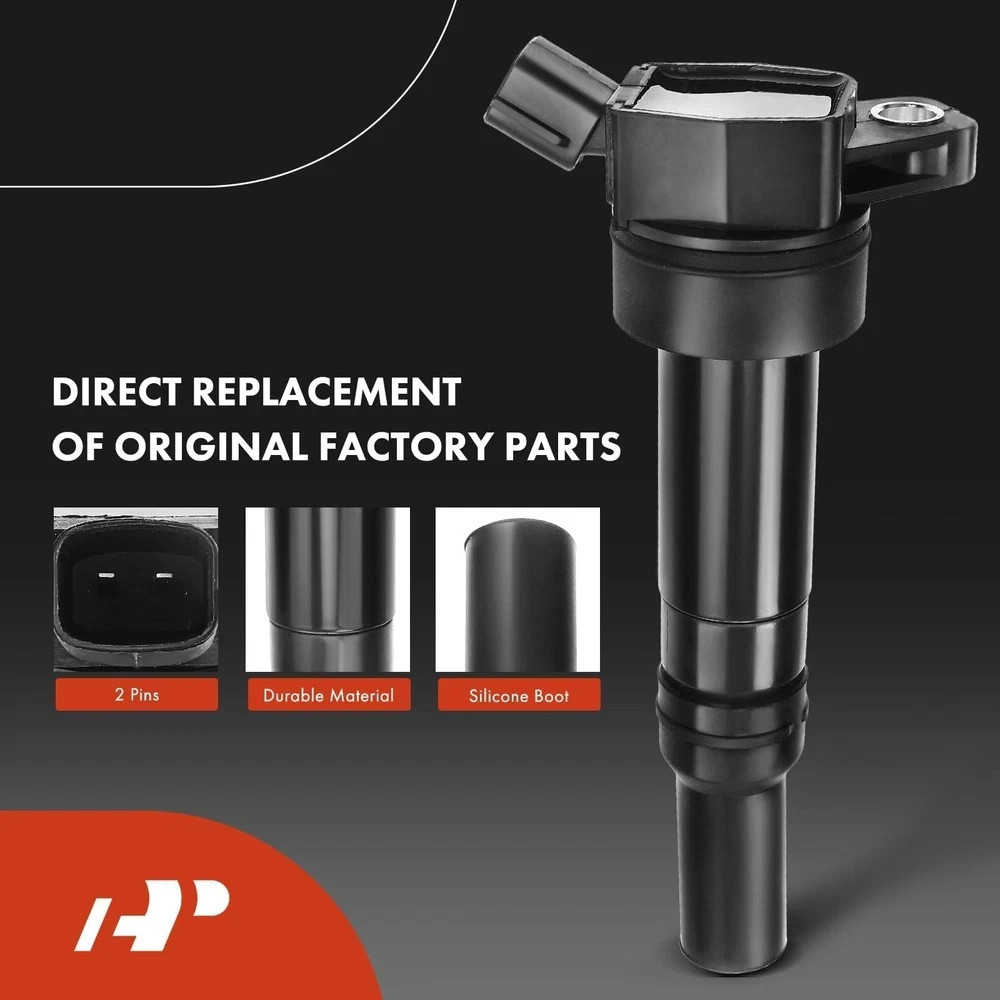 Complete Pack of 6 APM Set of 4 Ignition Coil Pack (2-pin) and Iridium