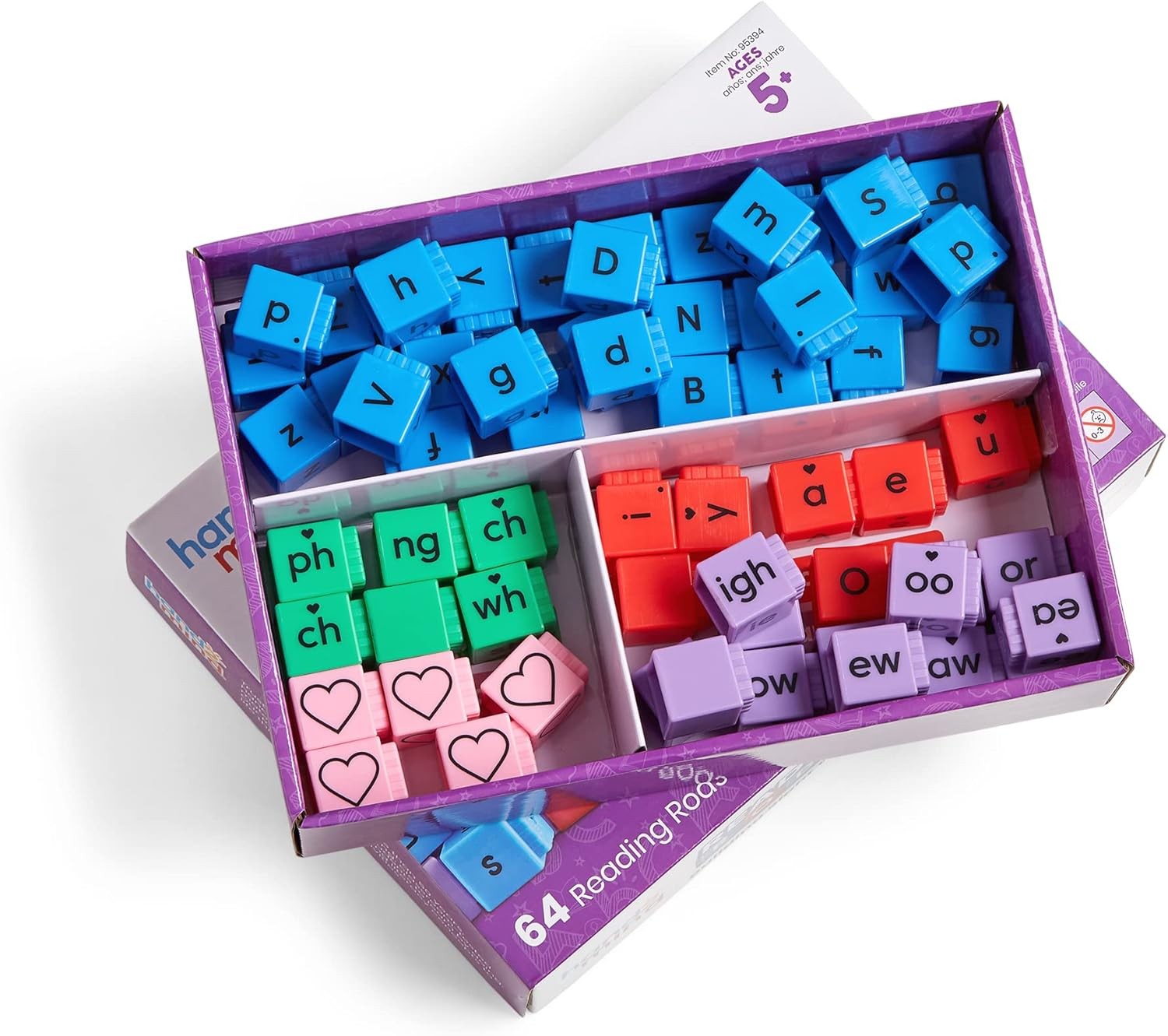 Learning Resources Reading Rods – Text Sticks Sight Word Education, Learn to Rea