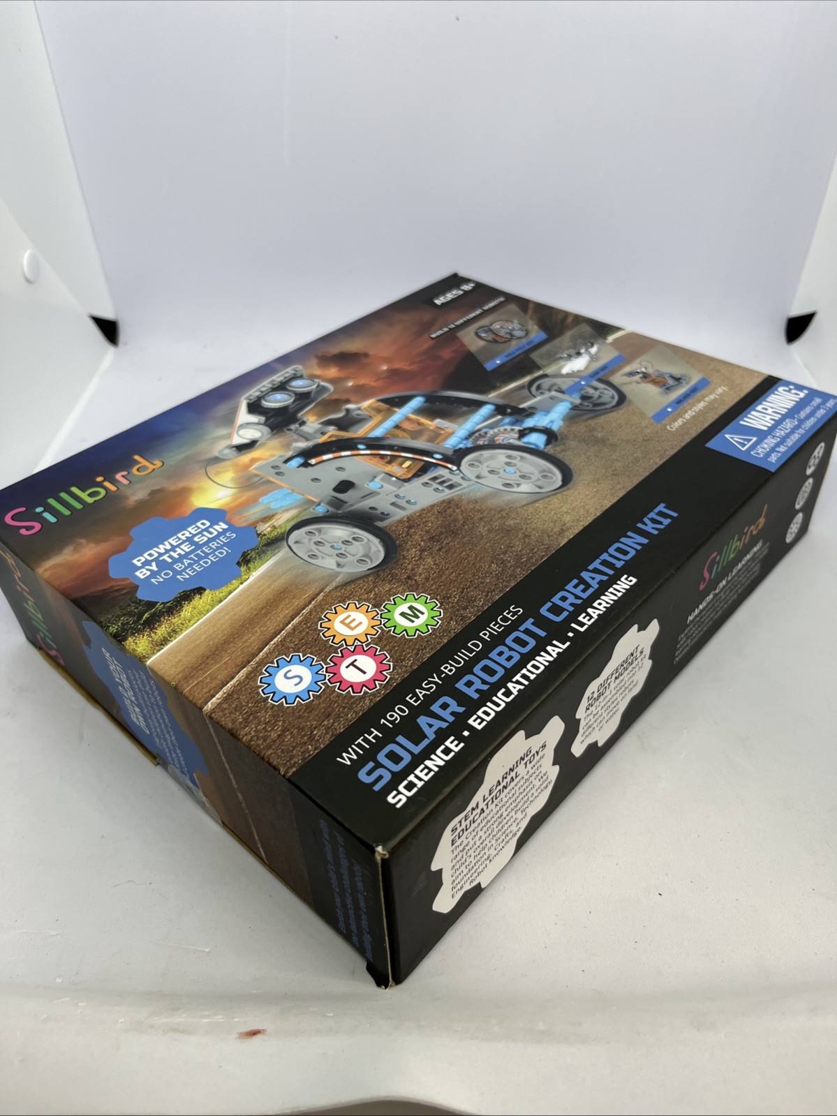 SillBird STEM 12-in-1 190 Piece Education Solar Robot Toy Homeschool Learning