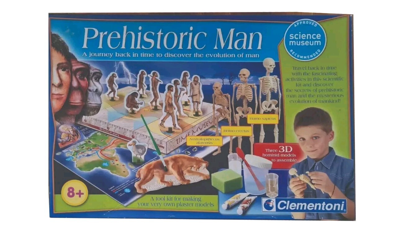 Clementoni Science Through Play Prehistoric Man Kit Educational 8+ BNIB SEALED