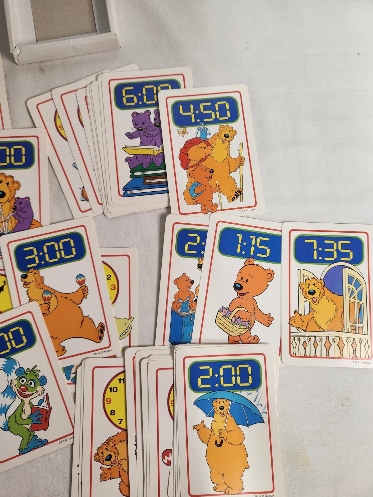 Bear in the Big Blue House Tell Time With Bear Flash Learning Cards Ages 2-5