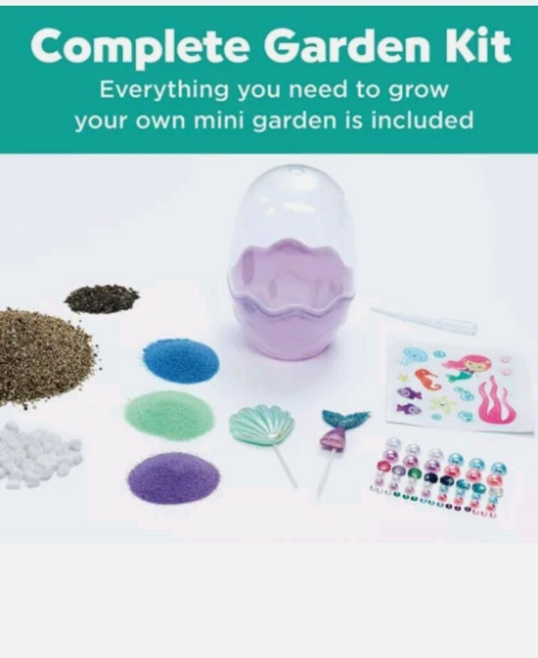 Mini Garden Mermaid Terrarium Creativity for Kids NEW