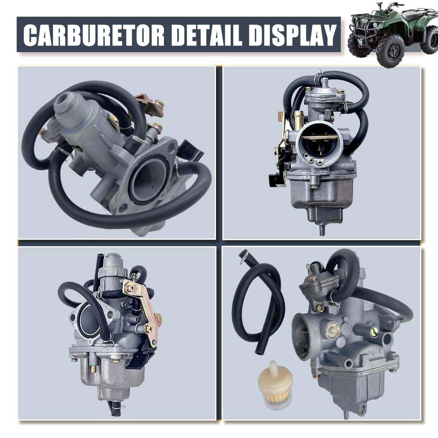 Recon 250 Carburetor with Fuel Tank Petcock Valve Set Fits for Honda TRX 250 …