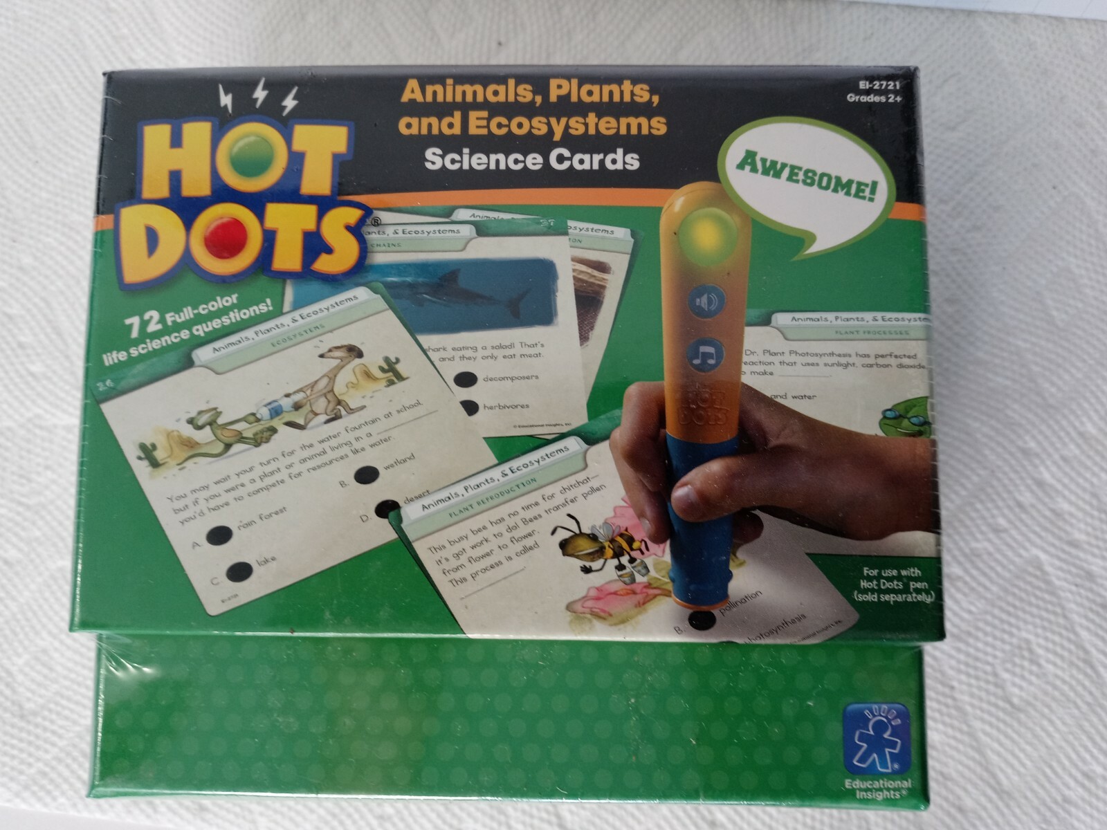 Hot Dots Astronomy Science Cards ANIMALS PLANTS Educational Insight Homeschool