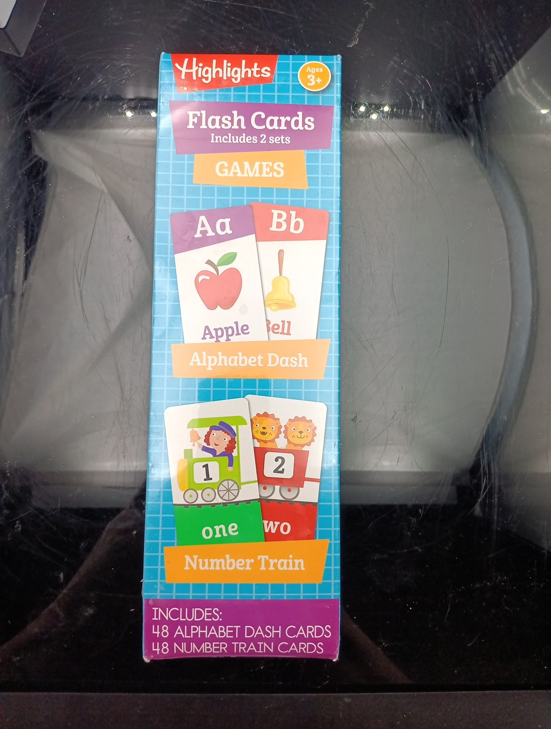 Highlights Alphabet Dashand Numbers Train Flash Card Sets 48 Cards Per Set T2376