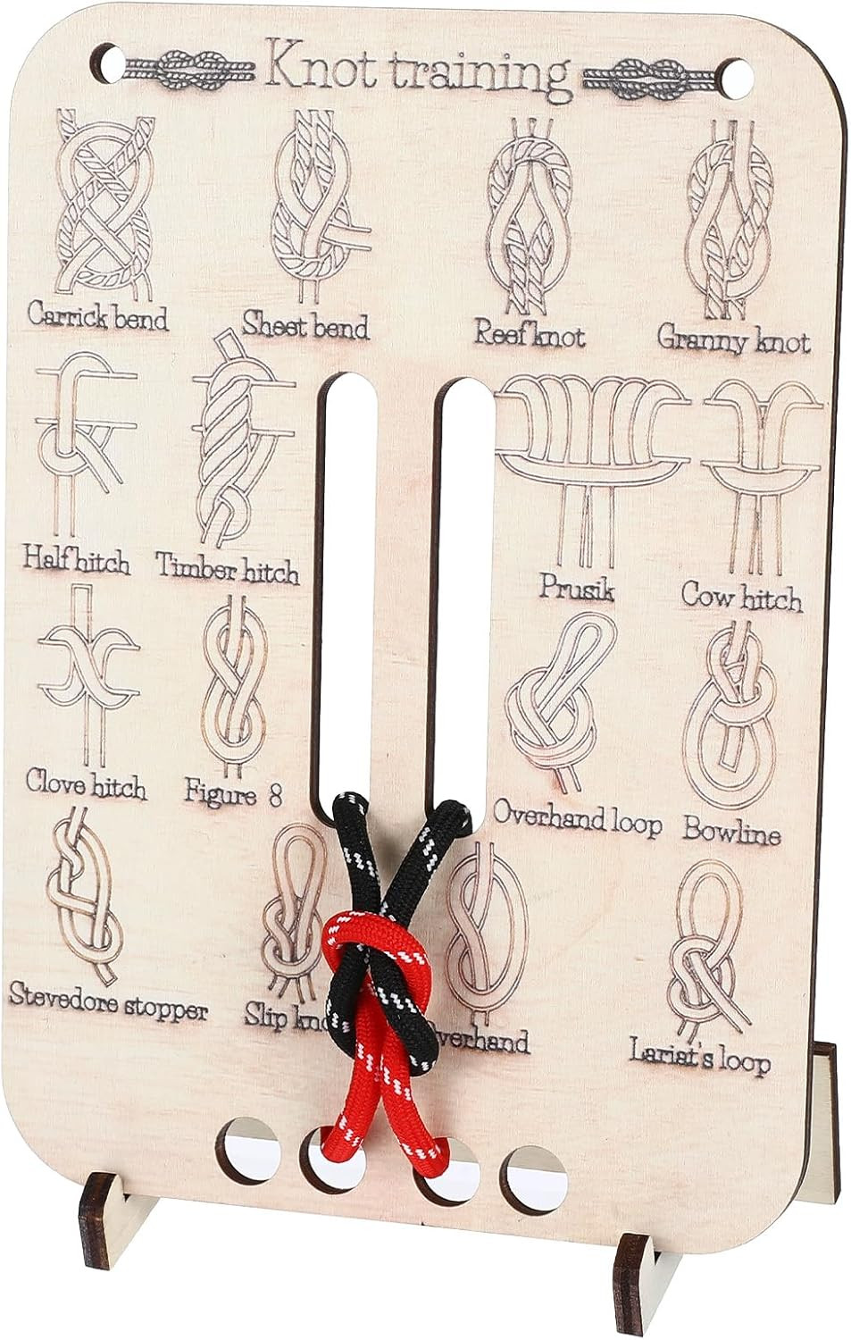 Learn Knot Training Board Knot Tying Kit Learn to Tie Knot Training Board 16 Kno