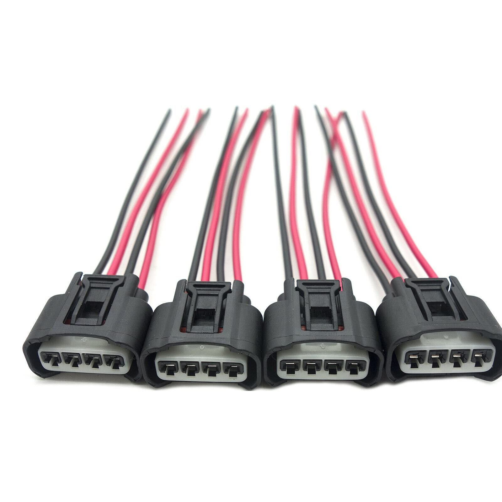 4 Packs Ignition Coil Connector Compatible with Toyota Scion Pontiac 4 Pack