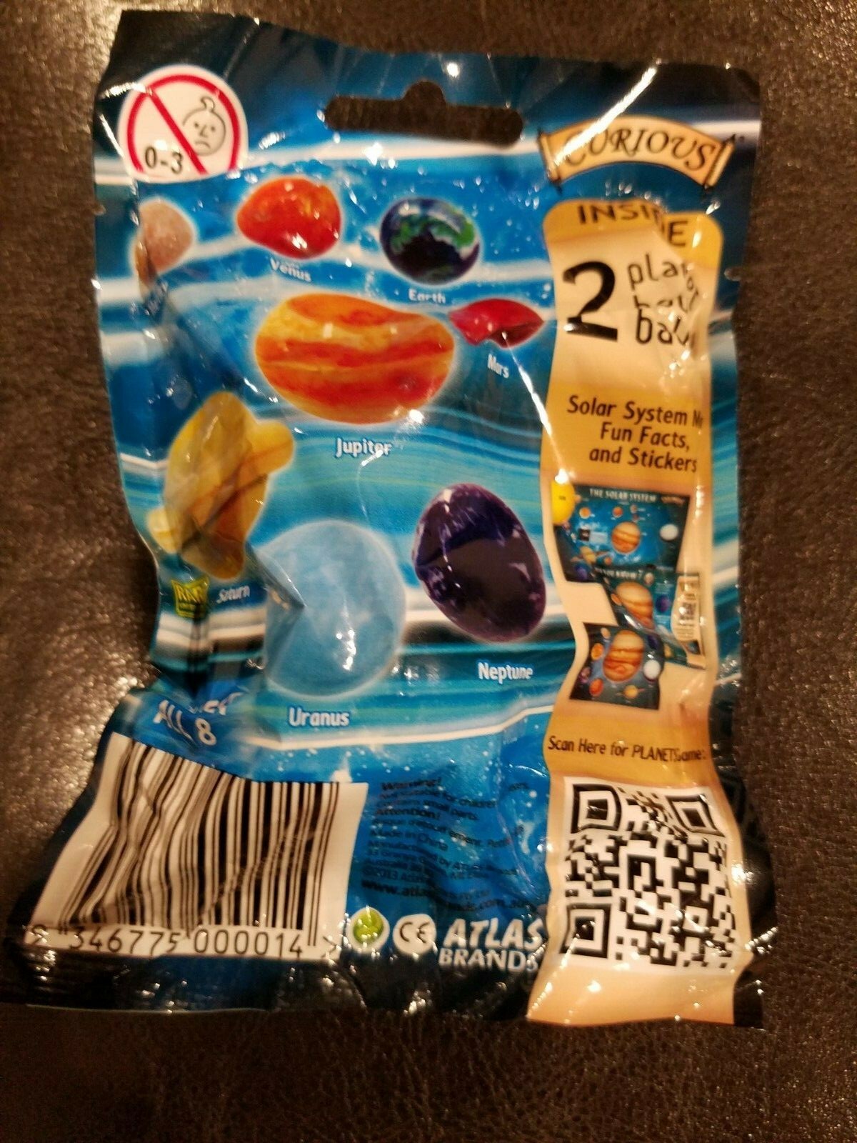 Curious Learn About Planets Bouncy Balls 1 Package Random Contains 2 Planets