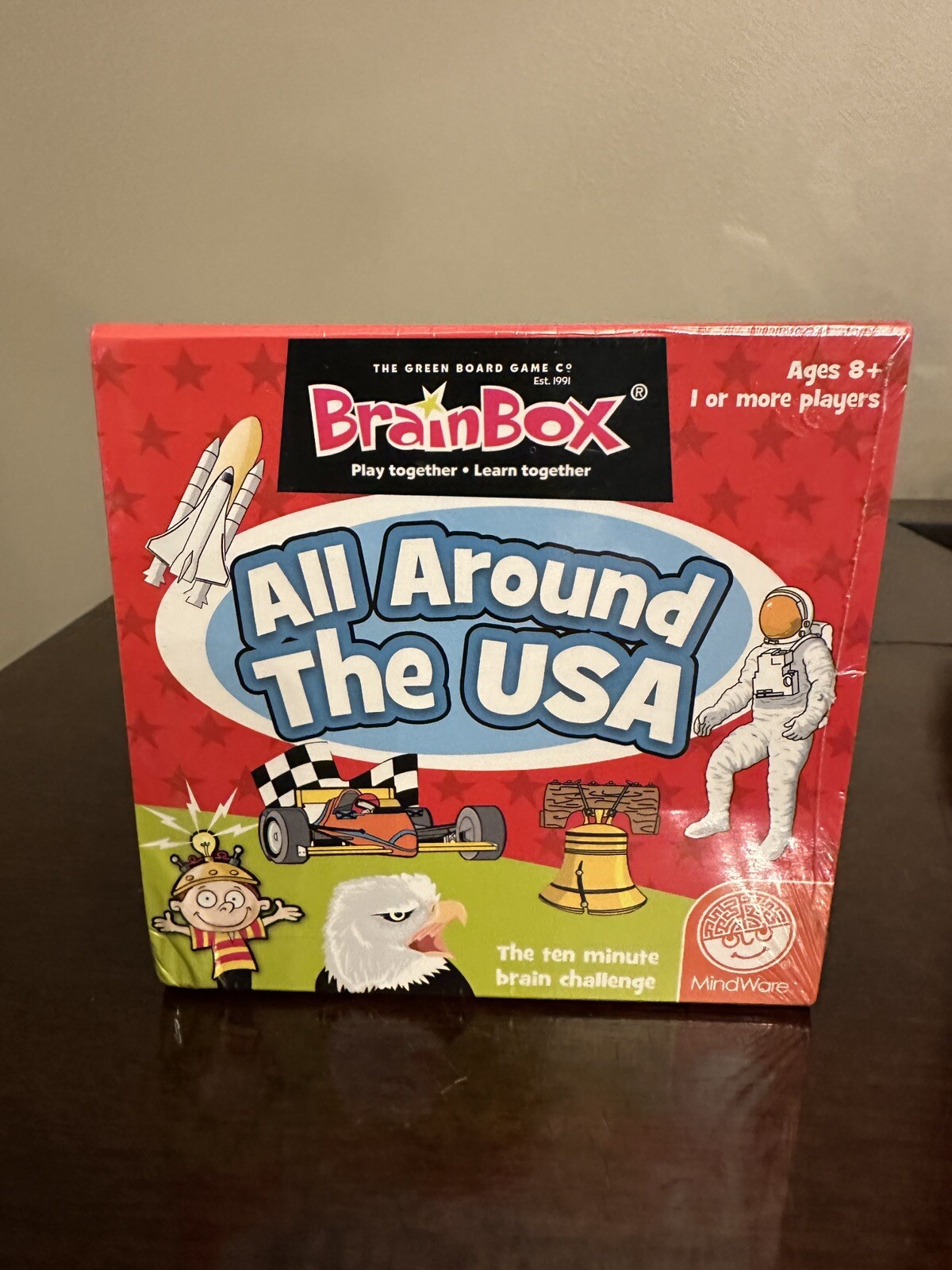 **NEW** MindWare Brain Box “Around The USA” Educational Card Game