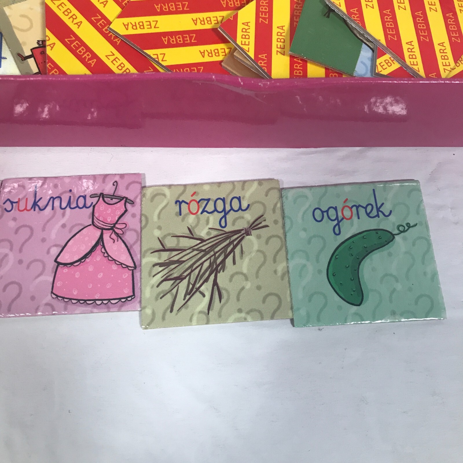 Lot Of 3 Polish Language Gra Pamieciowa Matching Games ABC Ortografia ch?h u?o