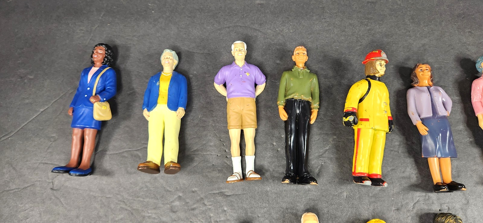 Lot of 19 Different Lakeshore Learning Block People Diverse All Ages Figures