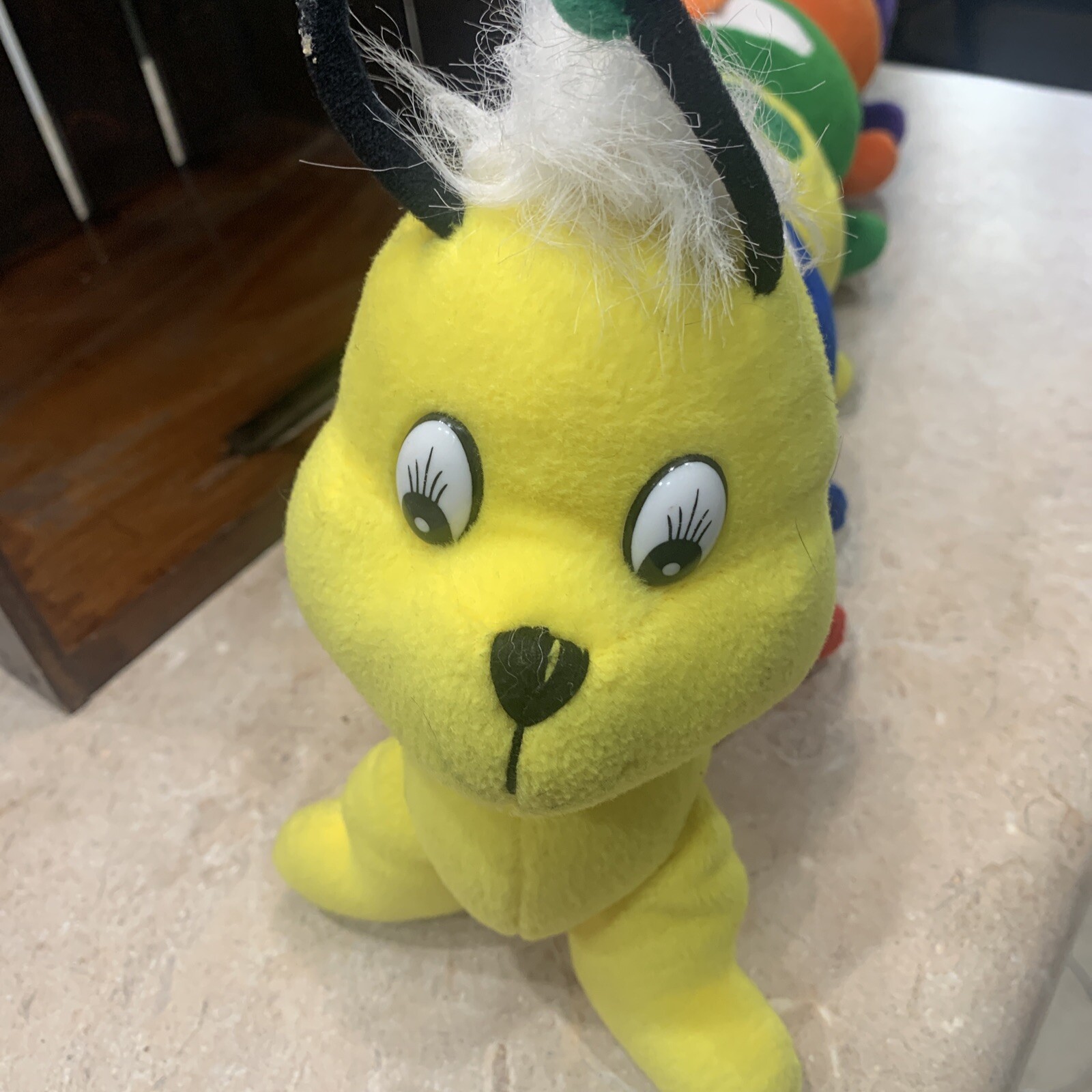 21″ Discovery Toys Caterpillar Dress-A-Pillar Plush Learning Toy 2012 Used