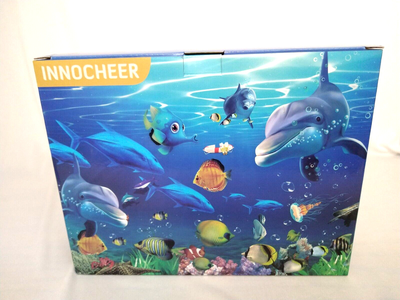 Innocheer Ocean Animals Toys, 15 Realistic Sea Figures, Large Play Mat & Bag NEW