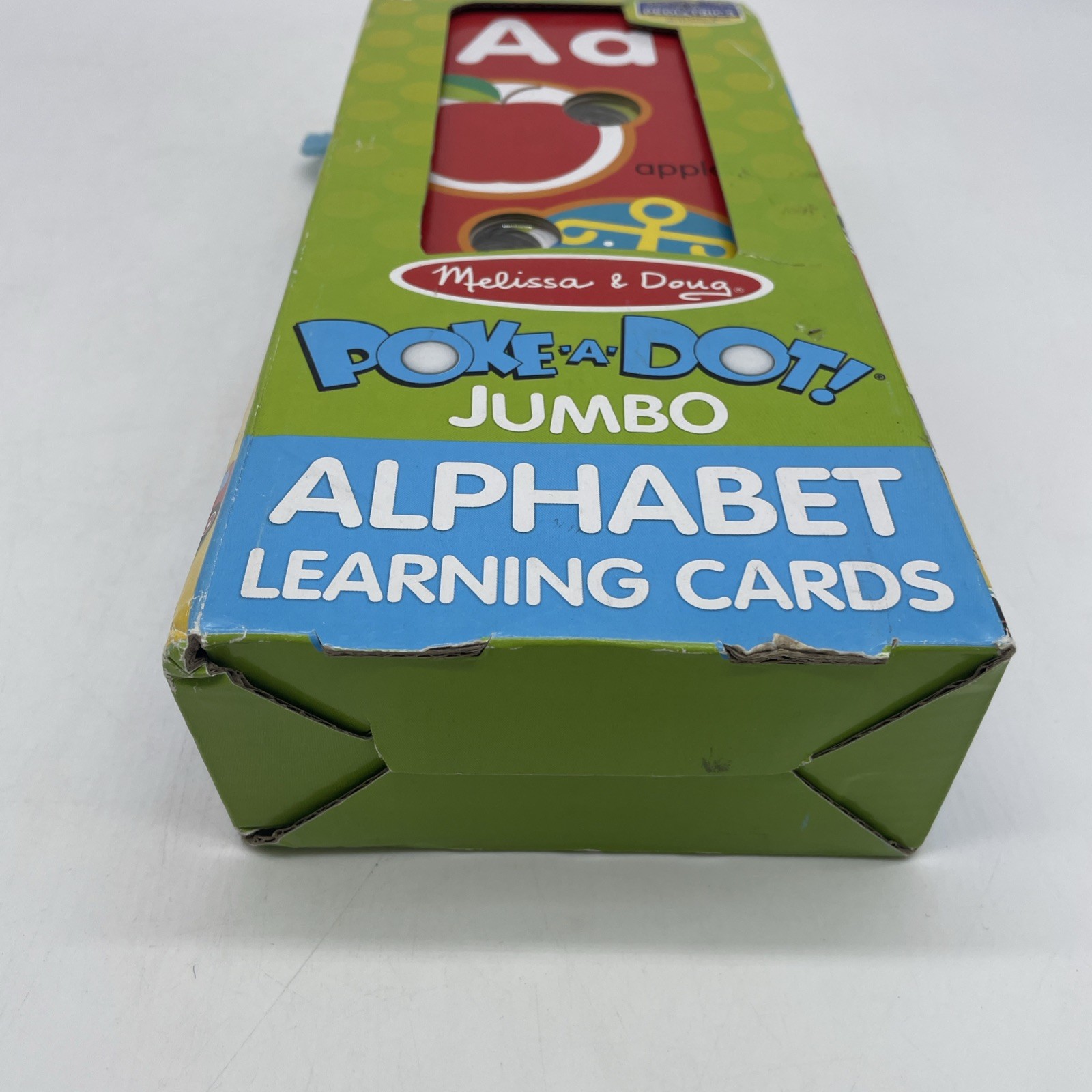 Melissa & Doug Poke A Dot Jumbo Alphabet Learning Cards Double Sided Cards 31470