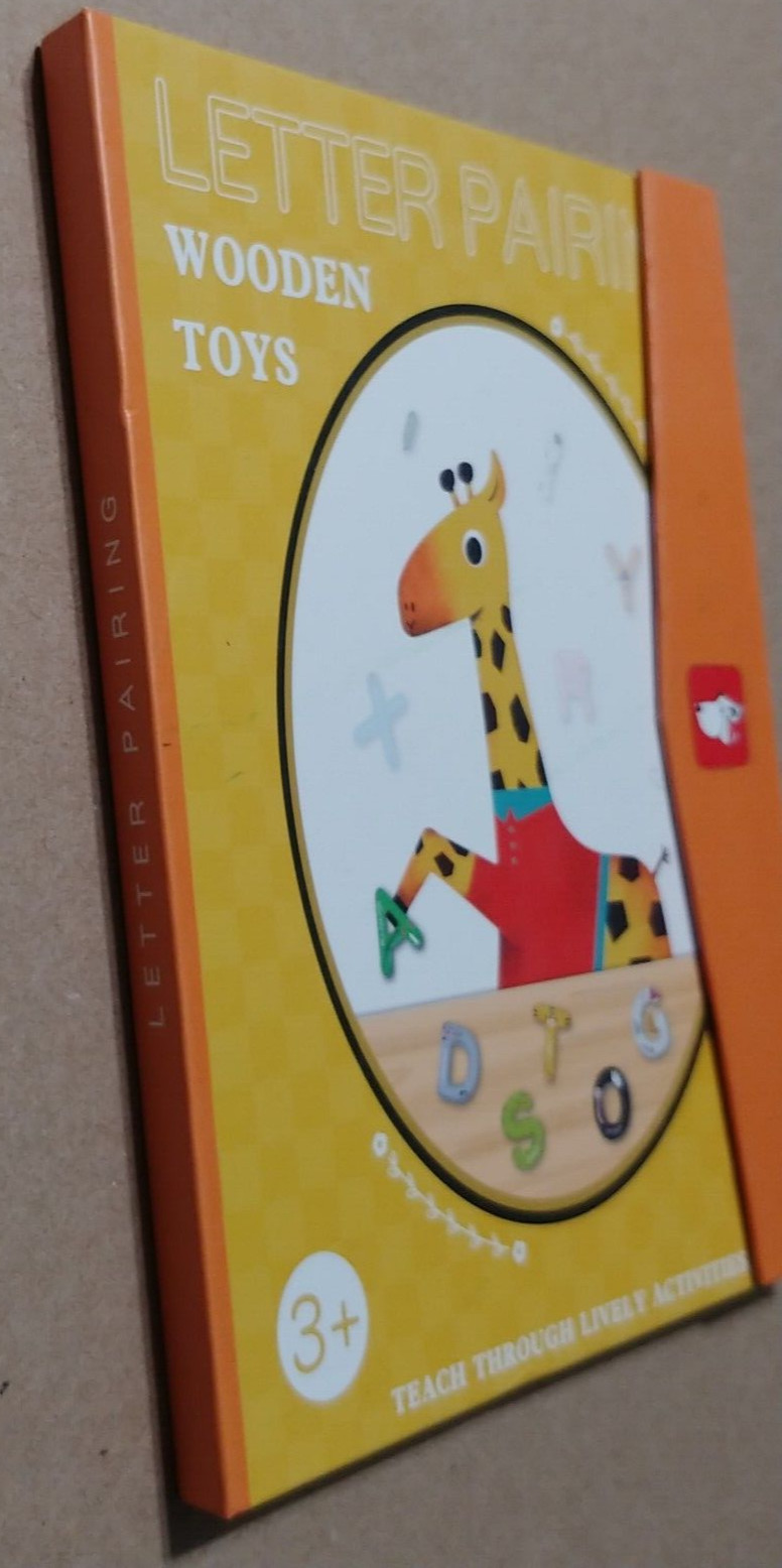 Montessori Toy Toddlers 3+ Magnetic Letters Alphabet Pairing Puzzle Book Gift
