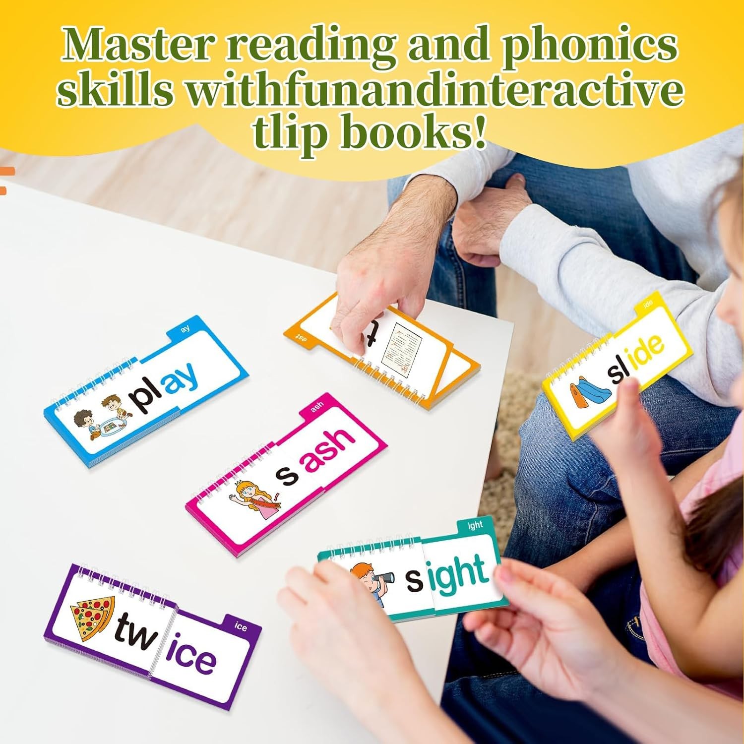 30 Read Word Families, Sight Words, ABC Phonics Flash Cards,Reading Learning Set