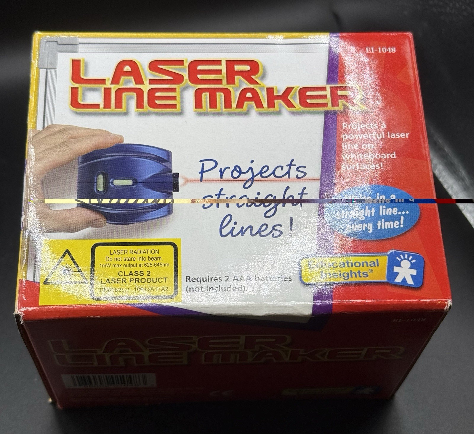 Educational Insights Laser Line Maker Laser Level Portable Blue EI-1048 NO BOX