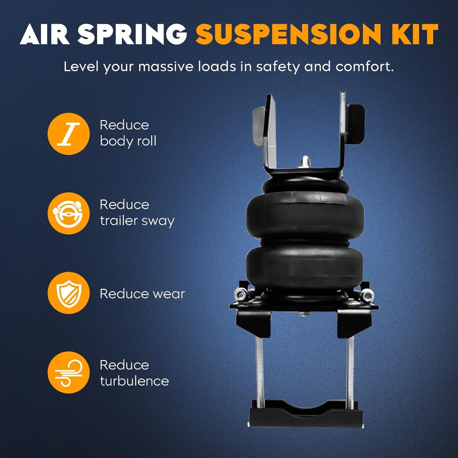 Rear Air Spring Bags Suspension Kit for Chevy Silverado 1500 2007-2017, for GMC