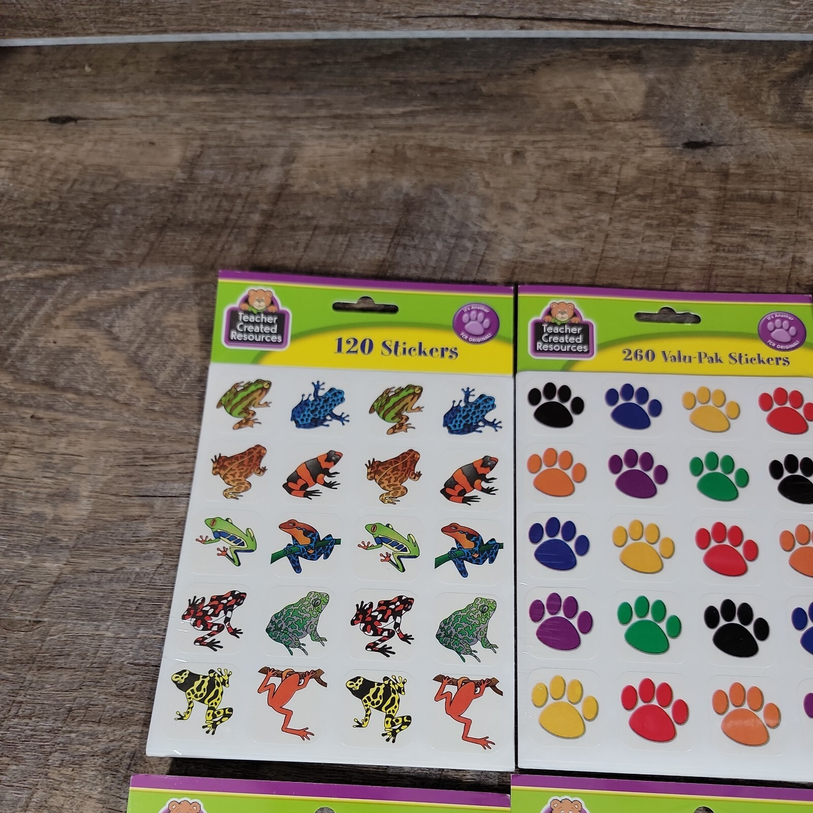 Lot Of 10 packs Teacher Created Resources Colorful Mini Stickers