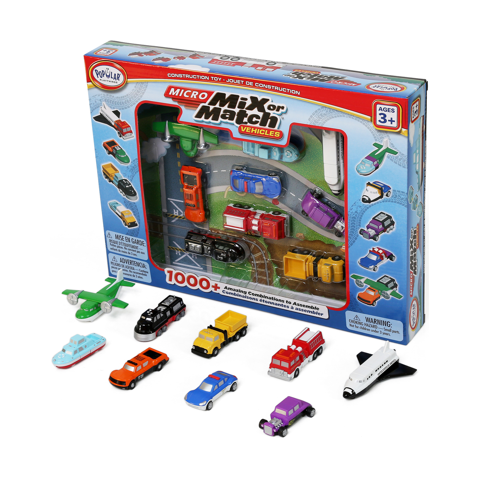 New – Popular Playthings Micro Mix or Match Vehicles – Ages 3+ | 1+ players