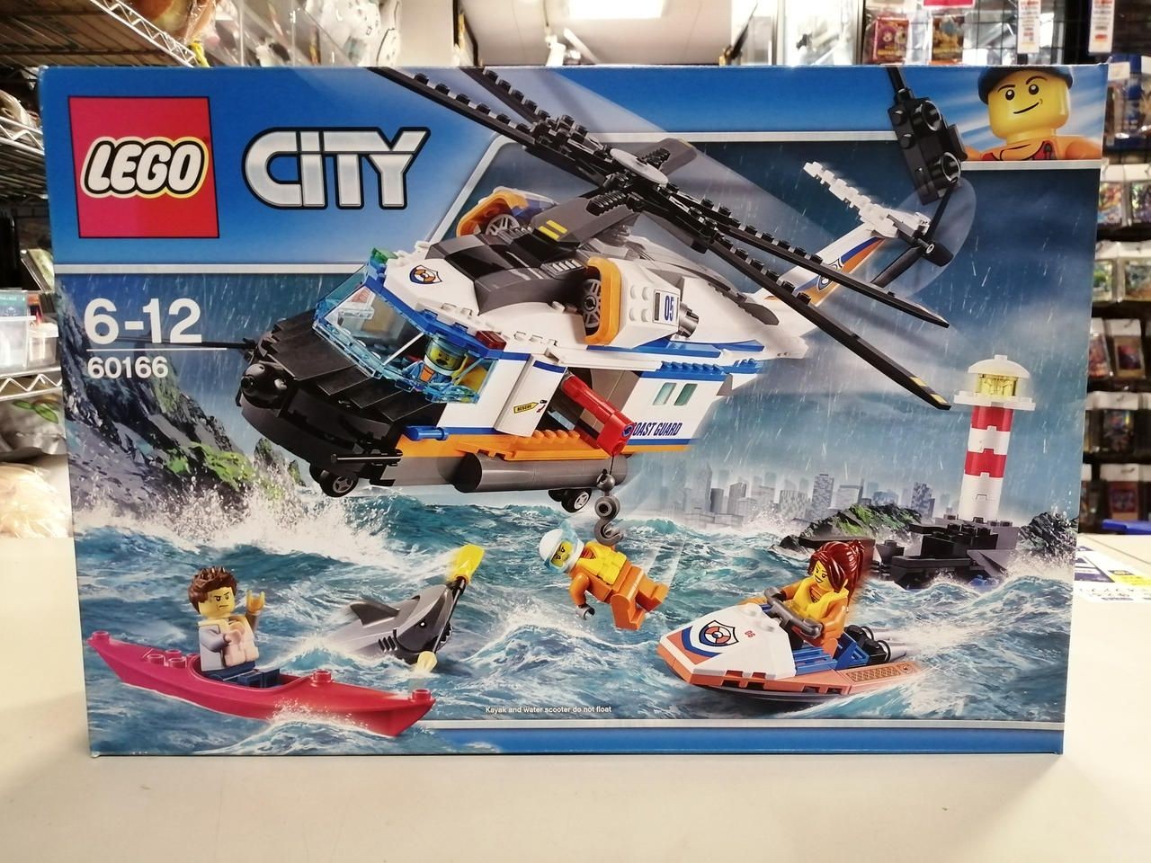 Lego City Sea Rescue Helicopter 60166 Used