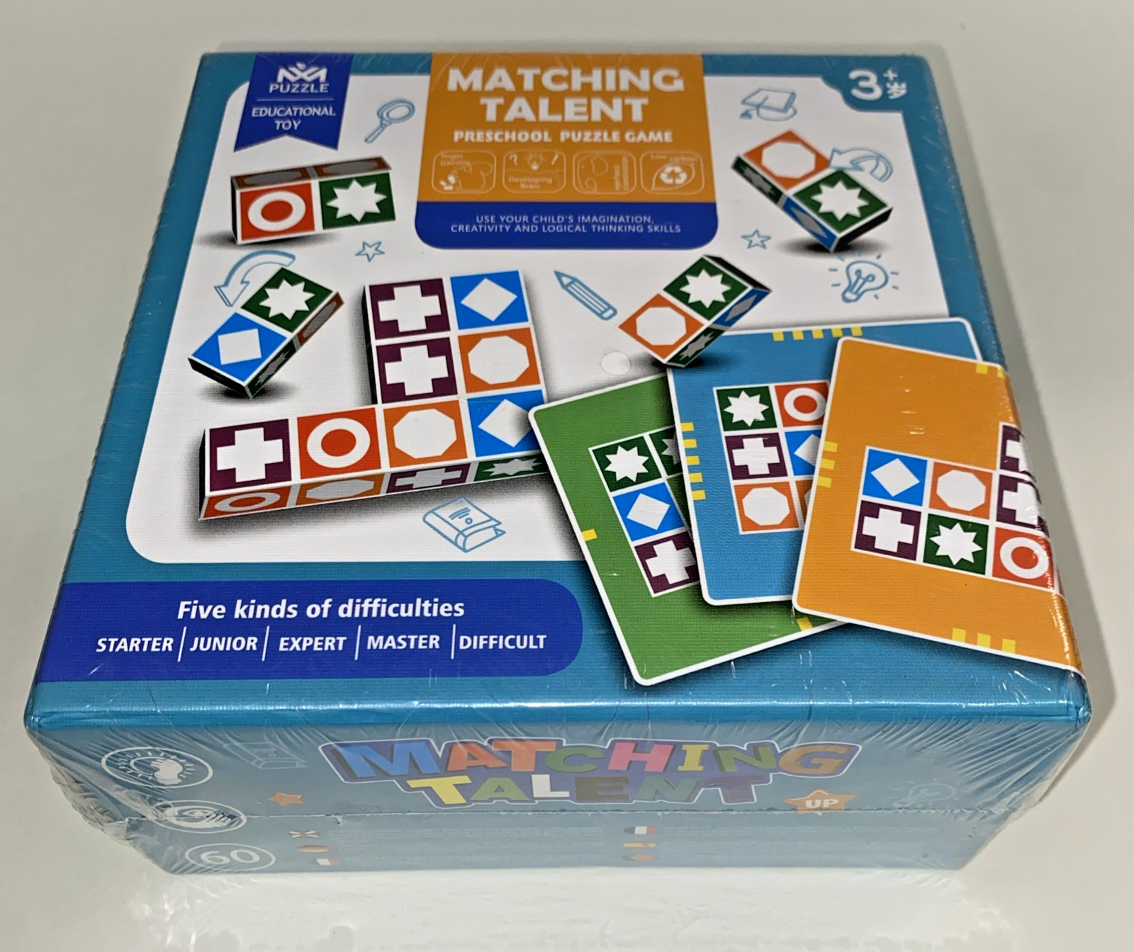 Matching Talent Preschool Puzzle Game Wooden Matching – 5 Difficulties New