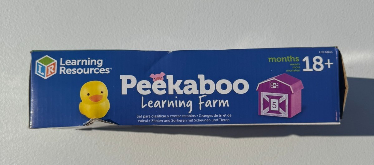 Learning Resources Peekaboo Learning Farm – Educational Toy Set (Damaged Box)