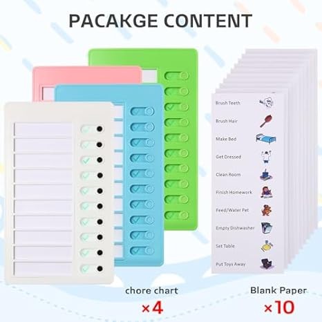 Aleric Kids Chore Chart Set – Visual Routine & Task Planner for All Ages
