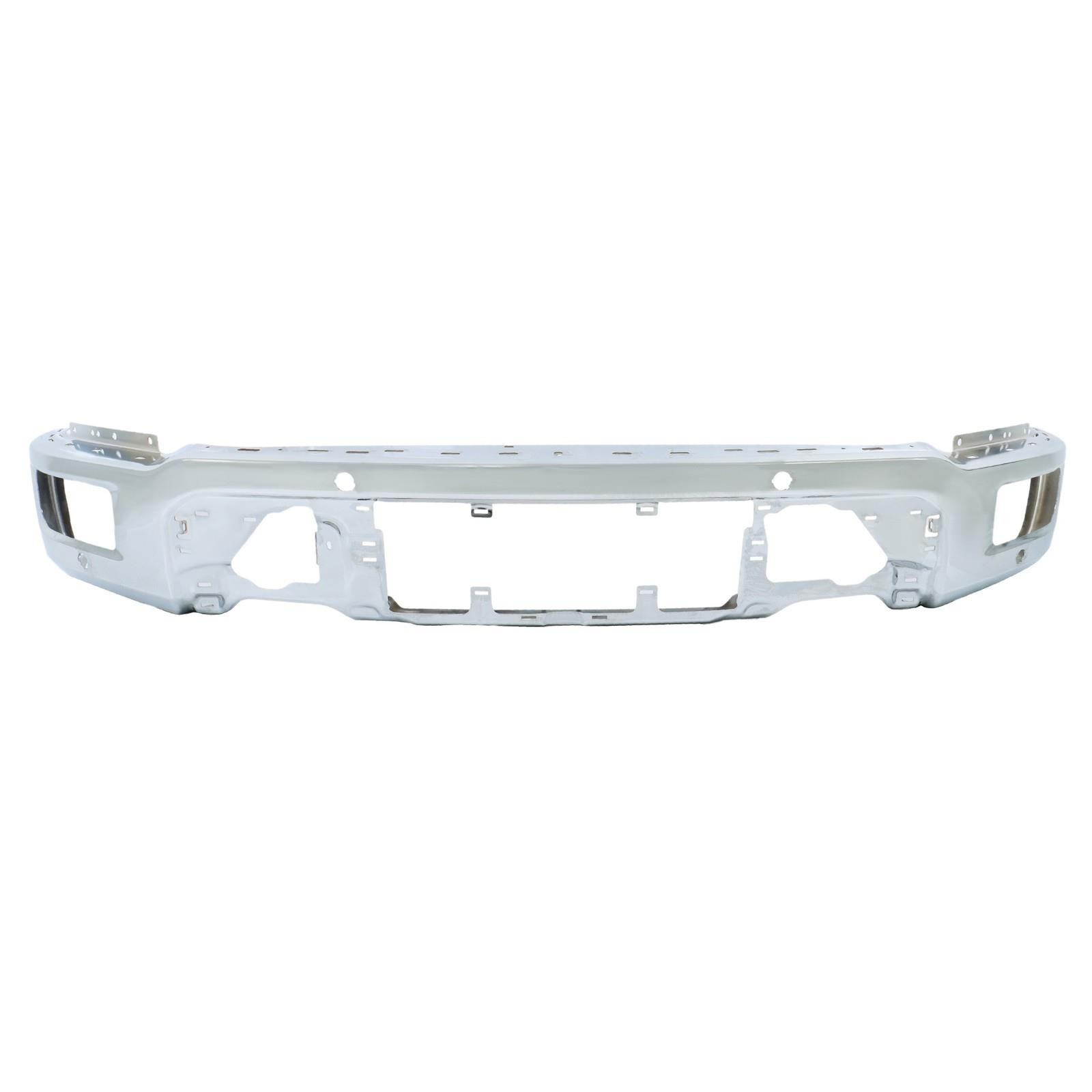 24-25 Ford F150 Steel Front Bumper Face Bar w/4 Sensor Holes RL3Z17757 FD6212088