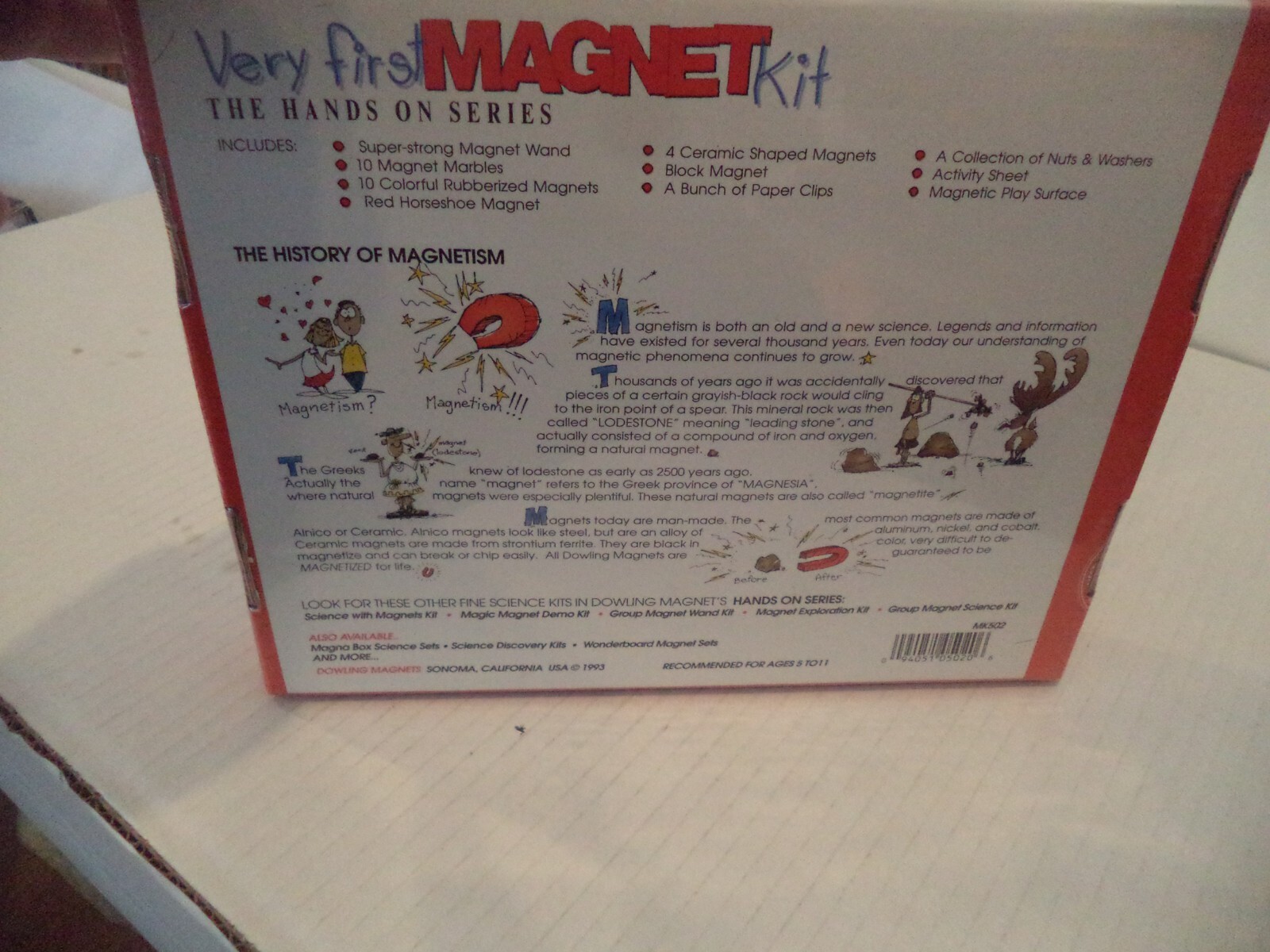 Vintage Dowling Magnets Very First Magnet Kit Great For Homeschool Science 1993