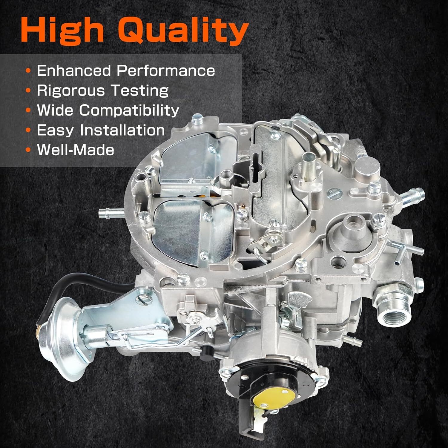 BHB 4 Barrel Carburetor Replaces Rochester Quadrajet 4MV 1904R 1906R Compatible