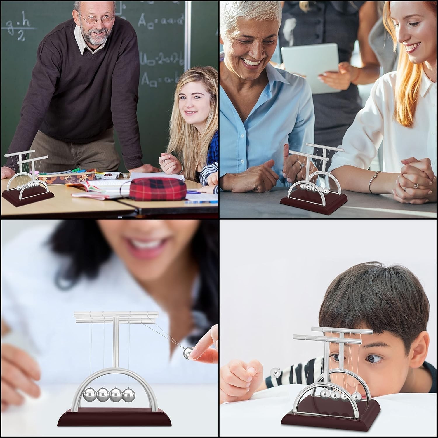 Newton Cradle Pendulum-Metal Perpetual Motion Toy & Swing Balance Collision Ball
