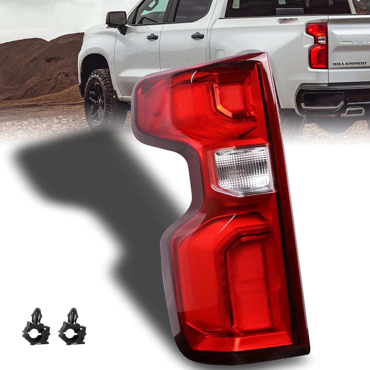 19-23 Chevy Silverado 1500 LED Left Driver Side Tail Light GM2800311 & Harness