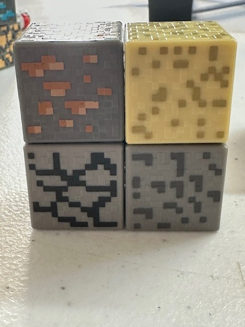 Minecraft Periodic Table Of Elements 25 Blocks Loose Mattel Mojang Various Sizes