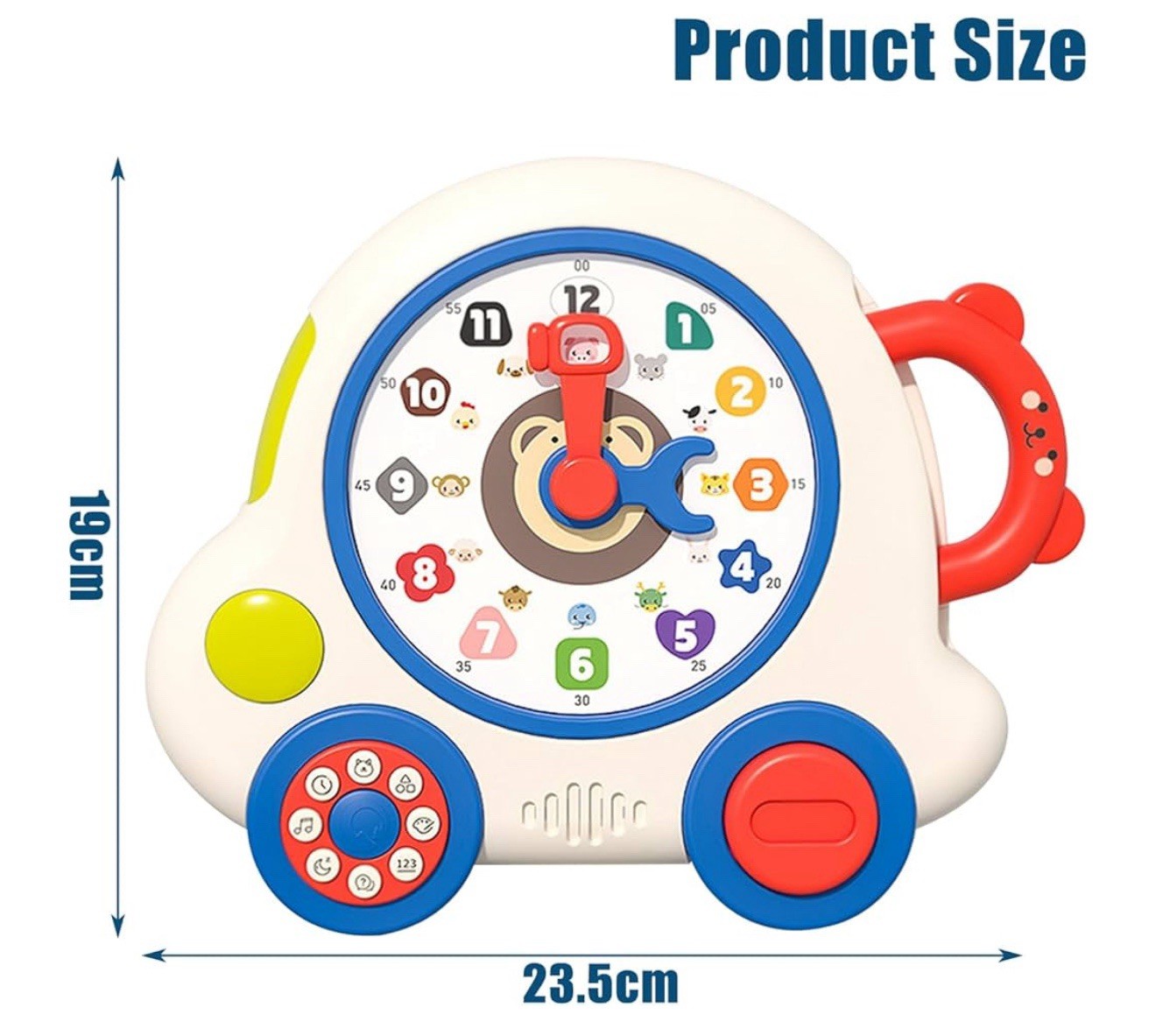 🚨 NEW – Learning Machine Clock Interactive Educational Multiple Cognition Toy