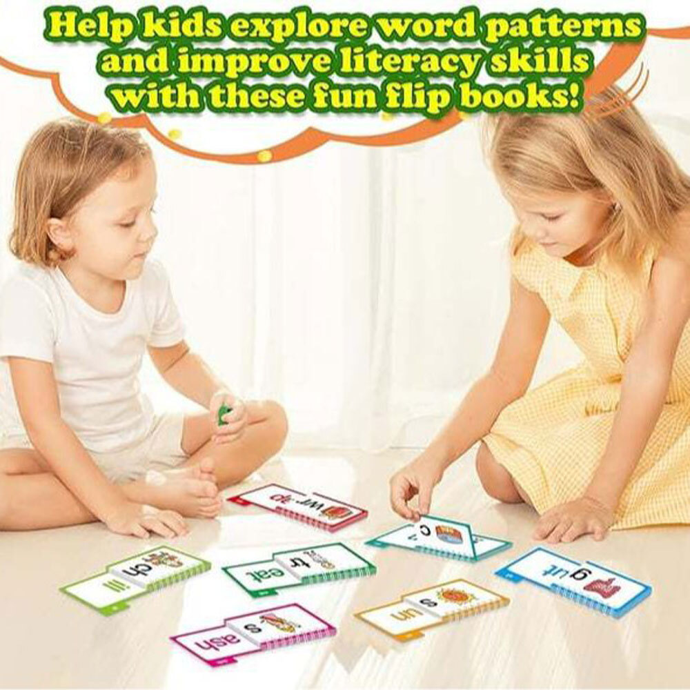 Reading Flip Book 30 Read and Rhyme Flip Book Flash Cards ABC Vocabulary CardsET