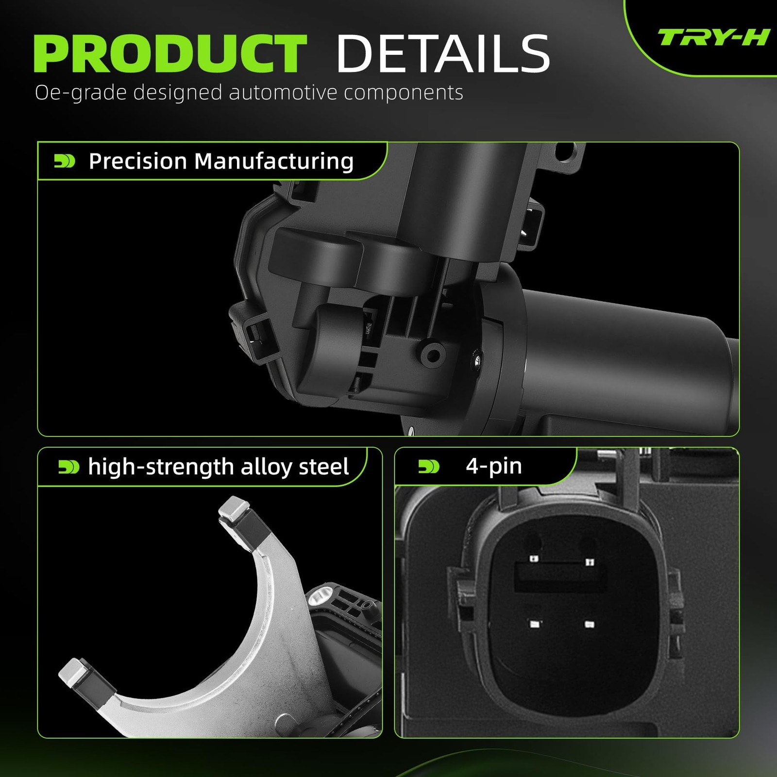 68216944AA 4-Pin Front Axle Actuator For 2013-2018 Dodge Ram 2500 3500 4WD Re…