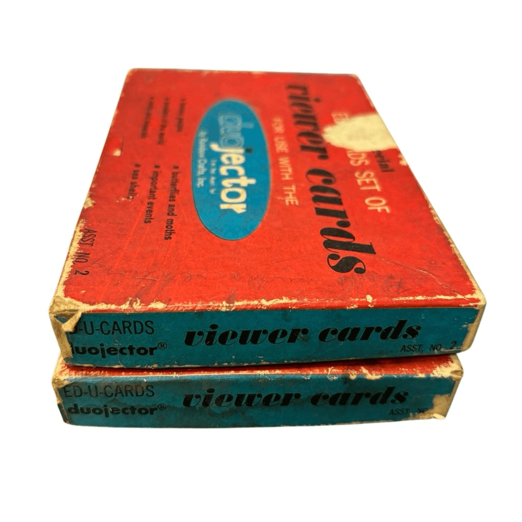 2 Duojector Ed-U-Cards Sets Of Viewer Cards *Read*