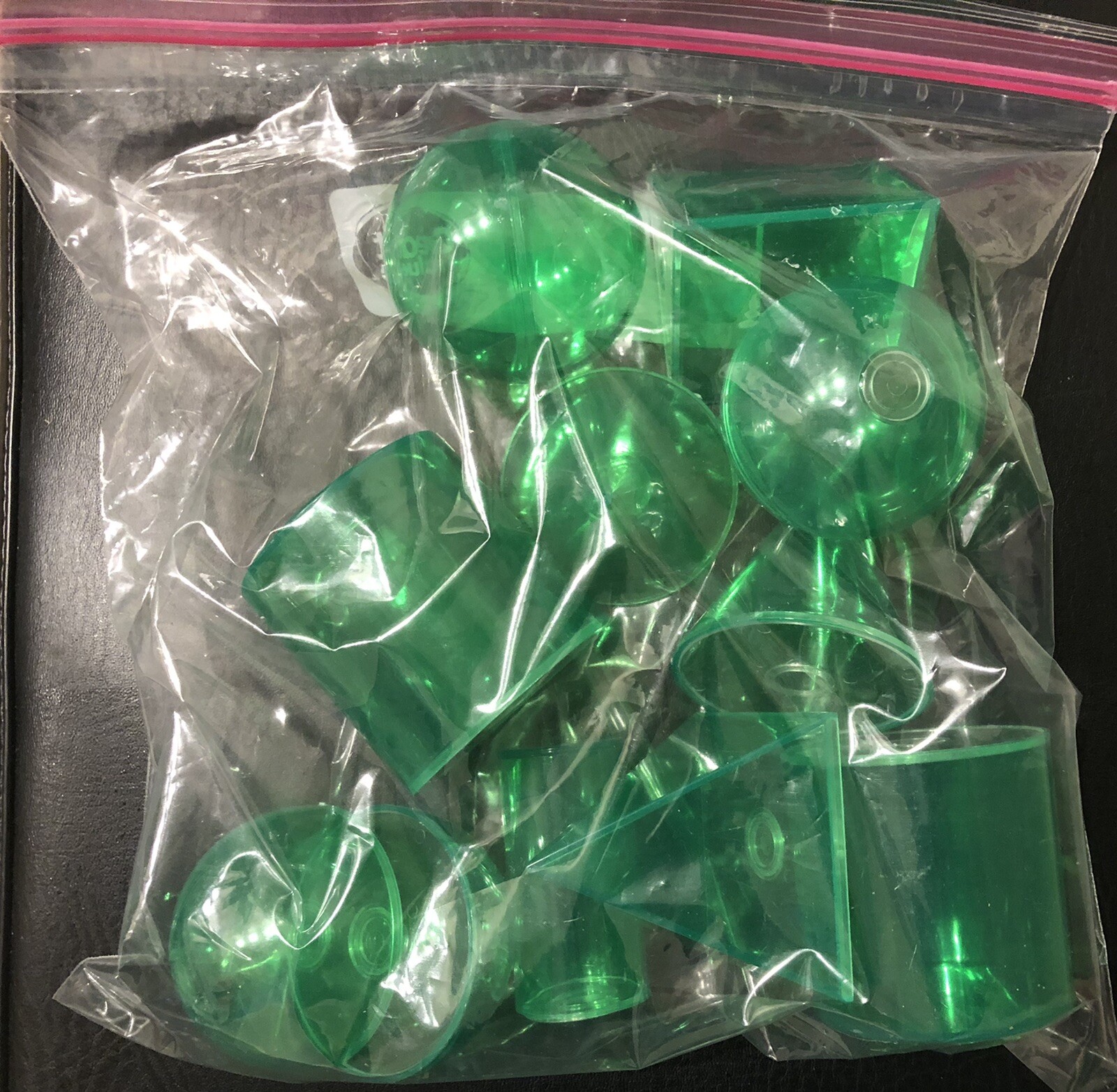 ETA Lot of 23 Transparent Relational GeoSolids – Geometric Shapes (ETA 9310)