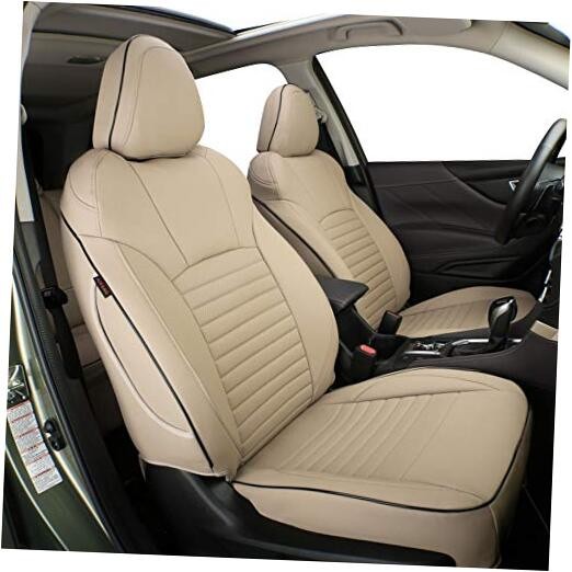 Custom Fit CX5 Car Seat Covers for Select 2013-2016 CX-5 Sport Leather (Beige)