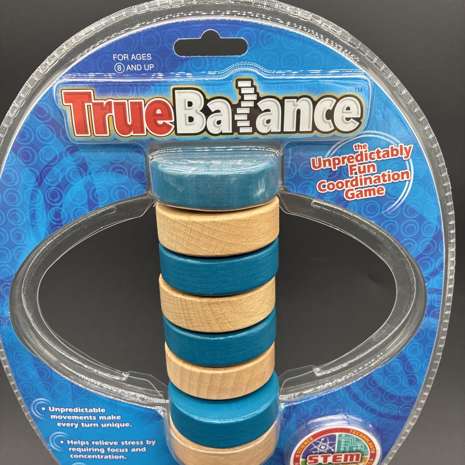 TrueBalance STEM Coordination Game Excite Wooden Handheld Fine Motor Skill Toy