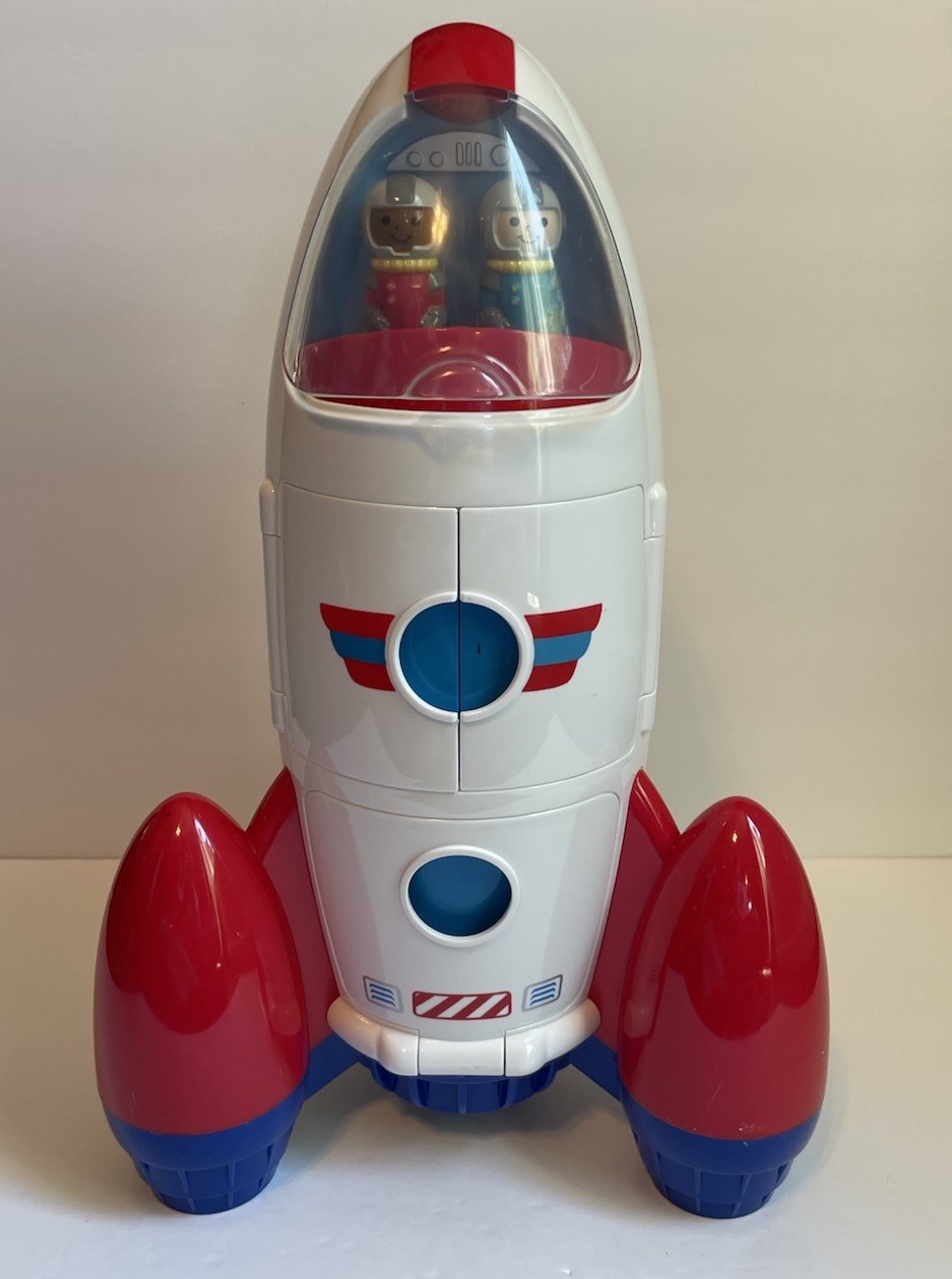 Lakeshore Play & Explore Rocket Space Ship Toy w/ 2 Astronauts & Rover Playset