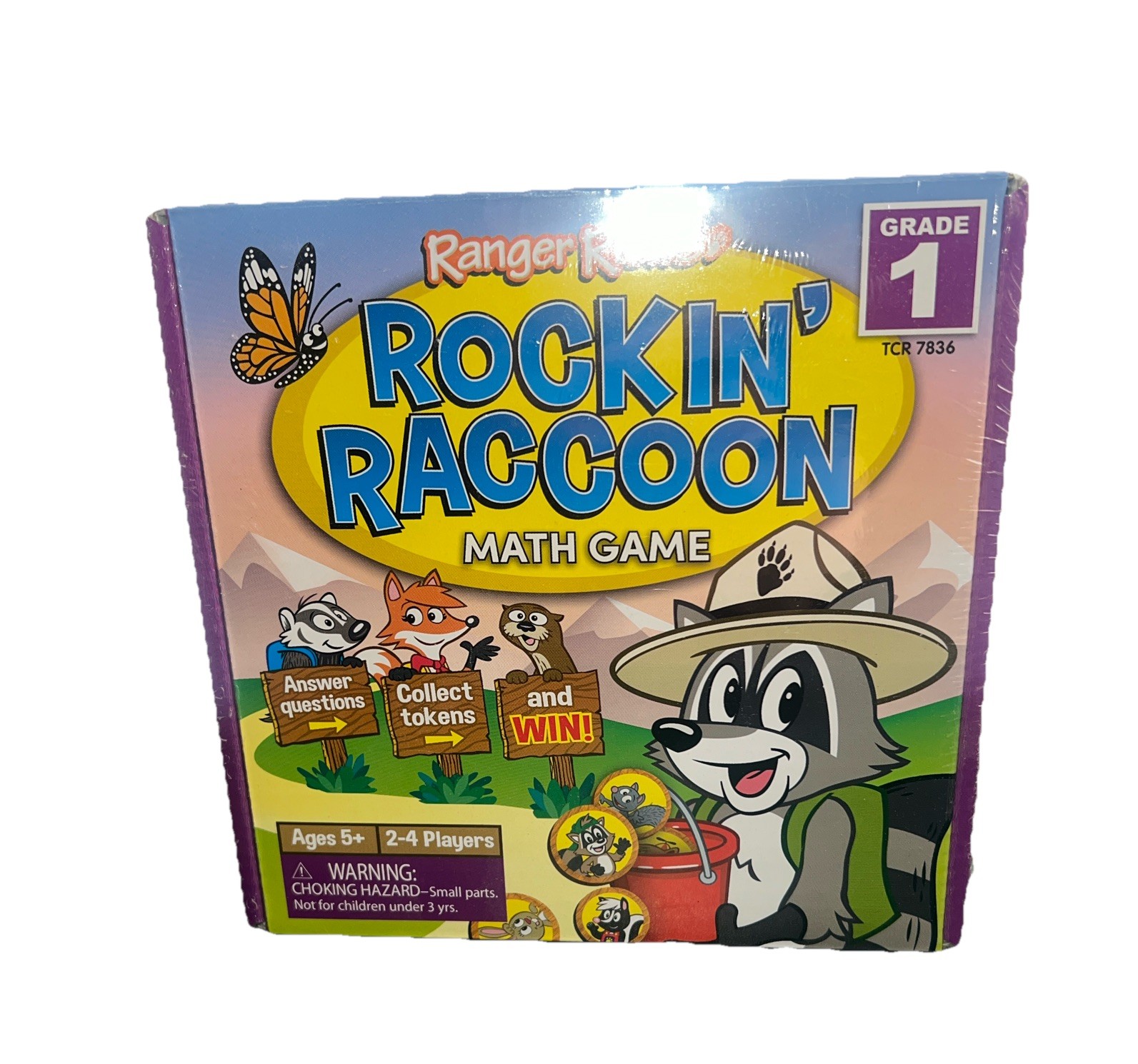 Ranger Rick’s Rockin Raccoon Math Games(2), New/Sealed,Grades K & 1, 2-4 Players
