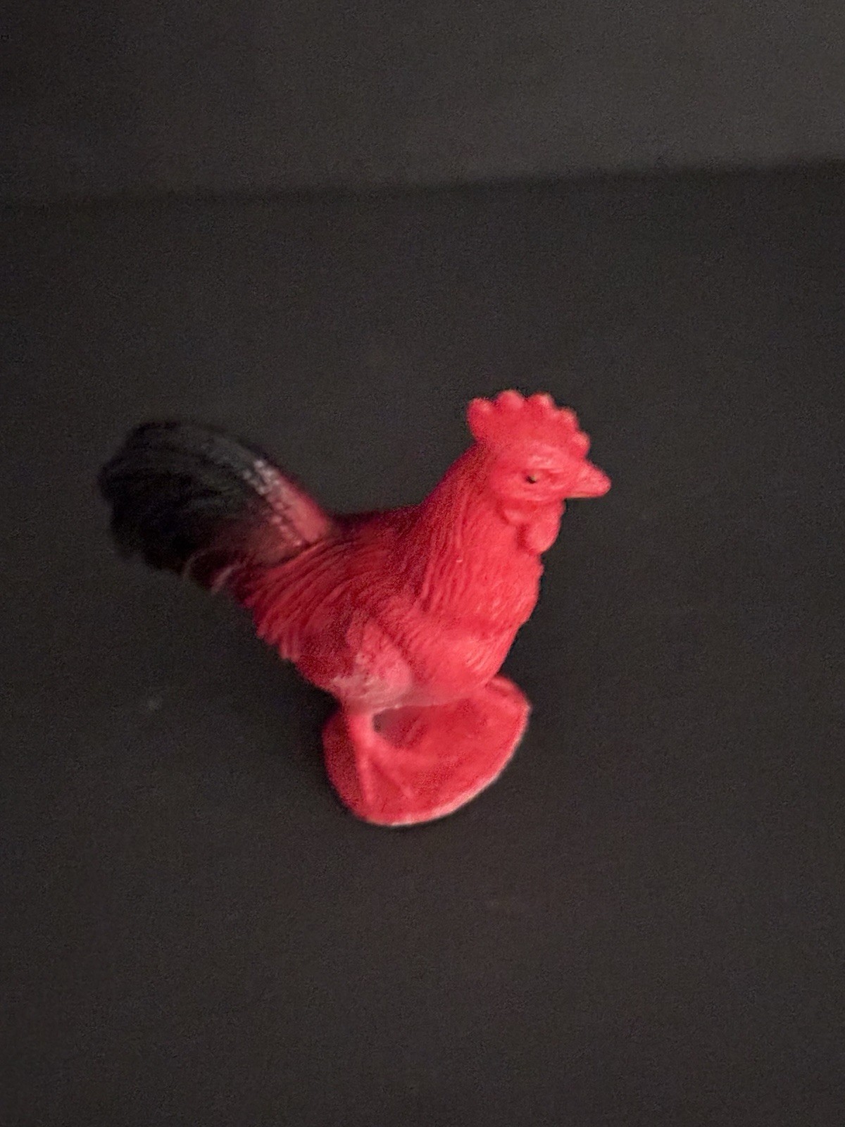 Chicken Rooster Red Realistic Small Toy Model Plastic Replica Barn Animal, Kids